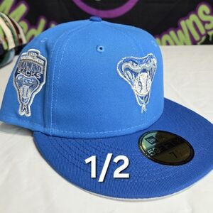 🔴SOLD🔴New Era 7 1/2 - TopperzUSA - Iced Sneaky Two Tone Arizona Diamondbacks